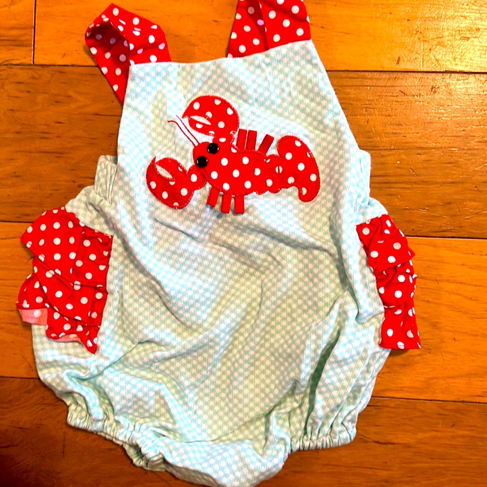 RicRac&Ruffles 18 months lobster romper